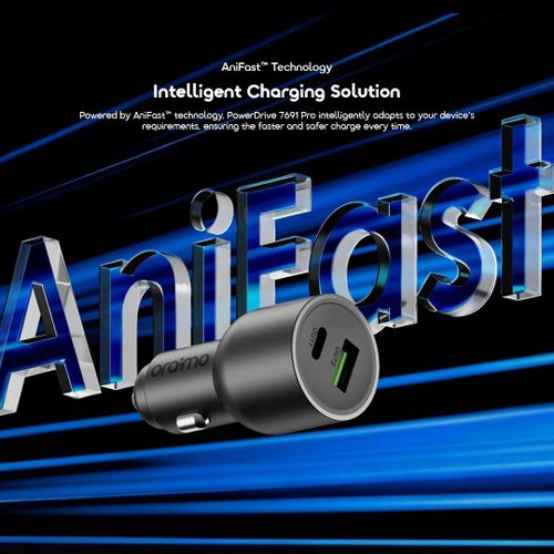 Oraimo Powerdrive 7691 Pro – 69W Dual Super Fast Car Charger (Type-C + Usb-A) thumbnail 5