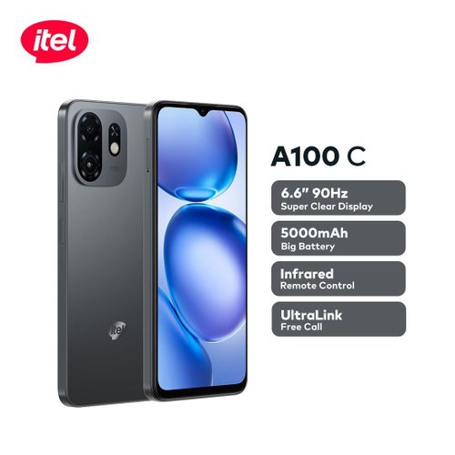 Itel A100C — 6.6" Display, 128Gb Rom, 3Gb Ram, 4G Dual Sim, Fingerprint Sensor