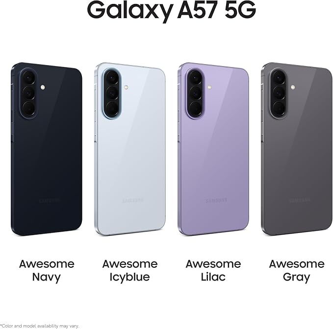 Samsung Galaxy A57 5G — 6.7" Super Amoled 120Hz Display, 50Mp Ois Camera, Metal Frame, In-Display Fingerprint, 5000Mah Battery (5G Dual Sim)