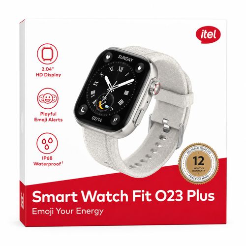 Itel Fit O23 Plus Smartwatch — 1.39" Ultra-Clear Hd Display, Premium Metallic Bezel, Bluetooth Calling, 24/7 Health Tracker, Ip68 Waterproof