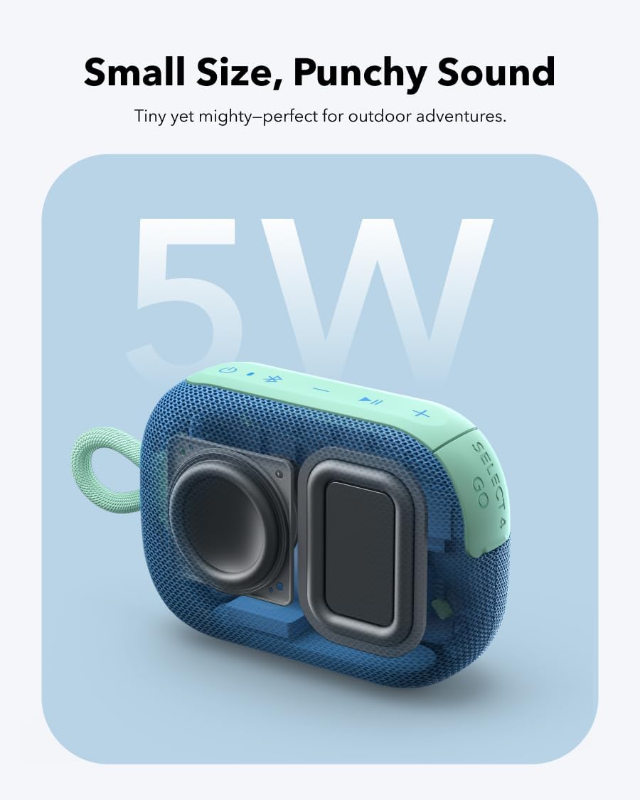 Anker Soundcore Select 4 Go Bluetooth Shower Speaker — Blue thumbnail 5