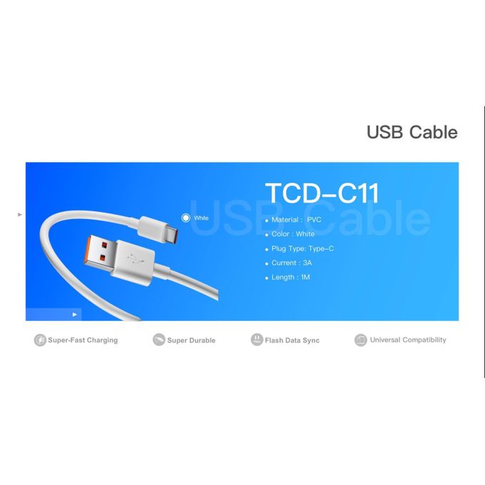 Tecno Original Fast Charger And Data Cable Combo thumbnail 3