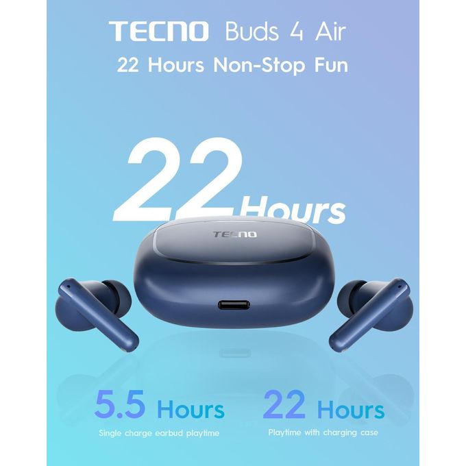 Tecno Buds 4 Air Tws True Wireless Earbuds thumbnail 2