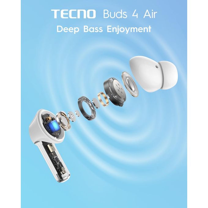 Tecno Buds 4 Air Tws True Wireless Earbuds thumbnail 4