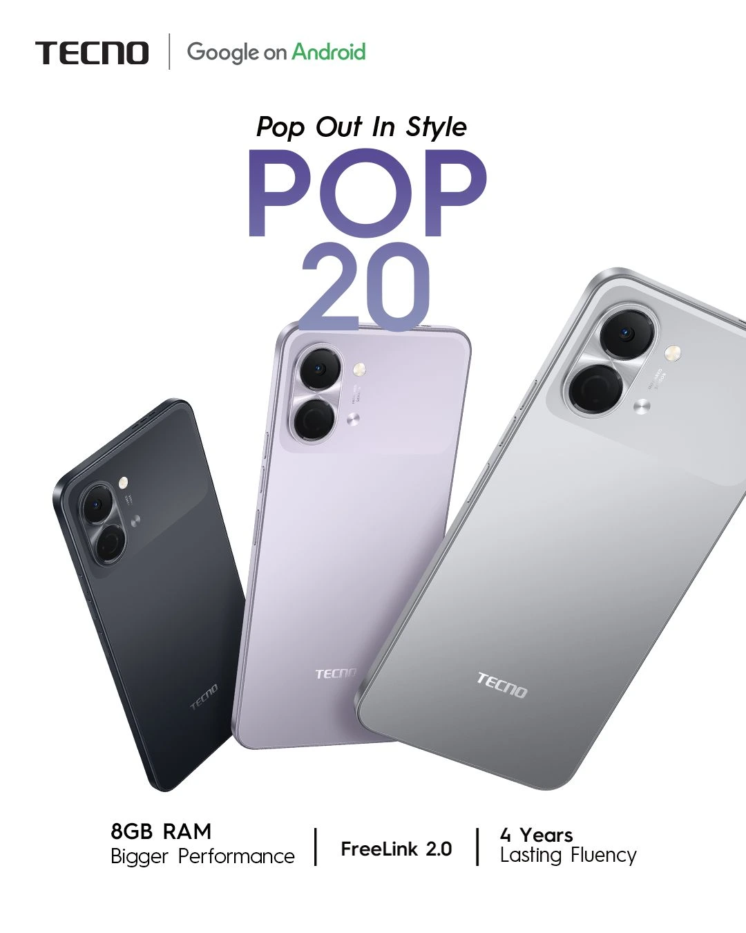 Tecno Pop 20 (4Gb Ram + 128Gb Storage) thumbnail 3
