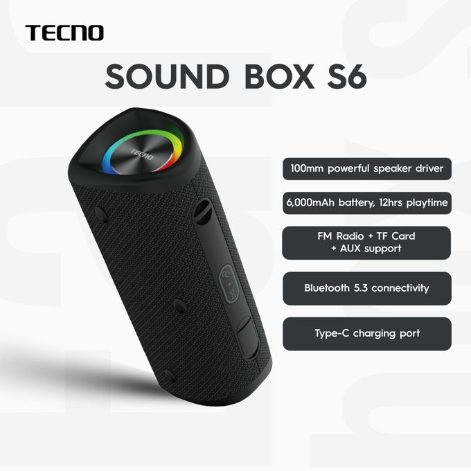 Tecno Sound Box S6 Wireless Speaker