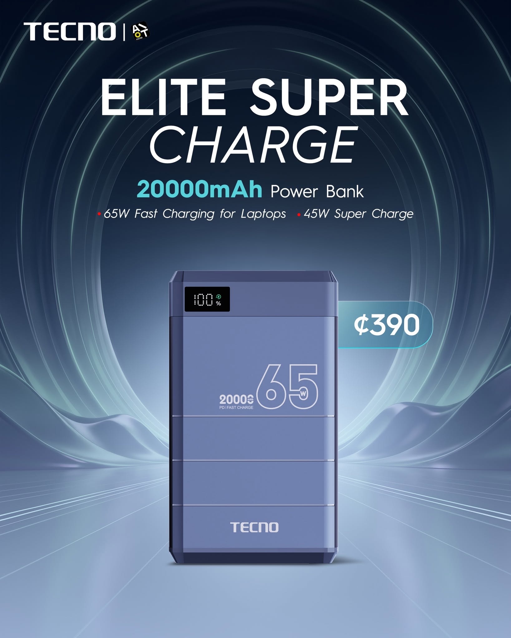 Tecno Elite Power Bank (20,000Mah, 65W Pd) thumbnail 2