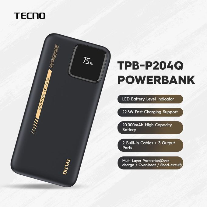 Tecno Omni-Tank 20,000Mah High-Speed Power Bank thumbnail 2