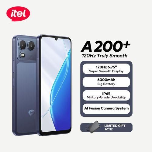 Itel A200+ (Nightly Blue, 128Gb Rom, 3Gb + 5Gb Extended Ram)