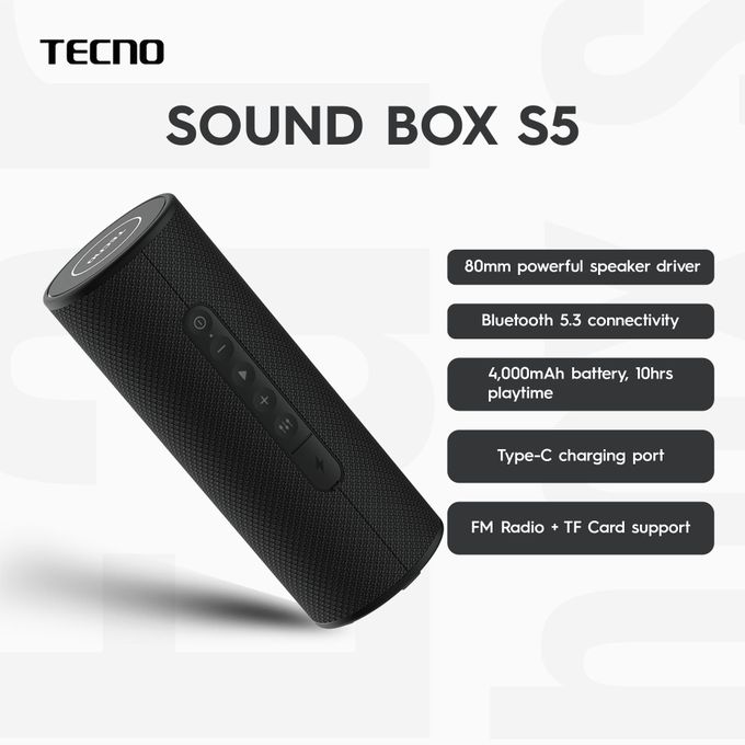 Tecno Sound Box S5 (Square S5) Wireless Speaker thumbnail 2