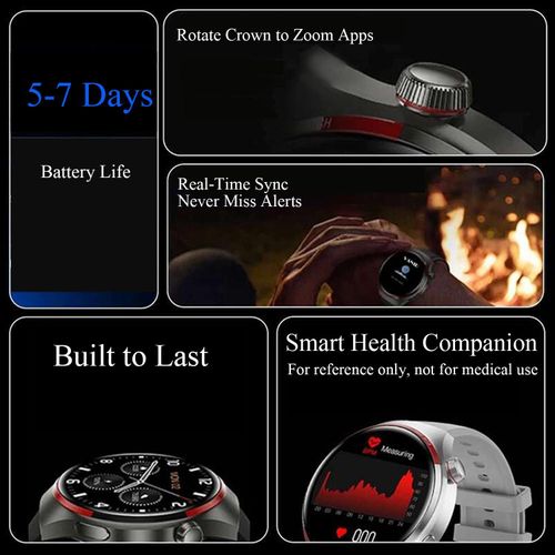Vanir 2.01-Inch High-Resolution Smart Watch (360X360 Display, Bluetooth Calling) thumbnail 2