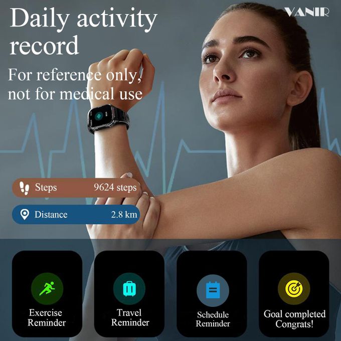Vanir Amoled Smart Watch (2.01-Inch Screen, Bluetooth Calling, Ip68 Waterproof) thumbnail 4