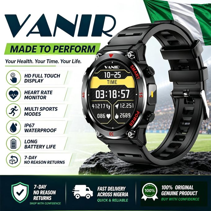 Vanir Hd Large Display Smartwatch (Bluetooth Calling Edition)
