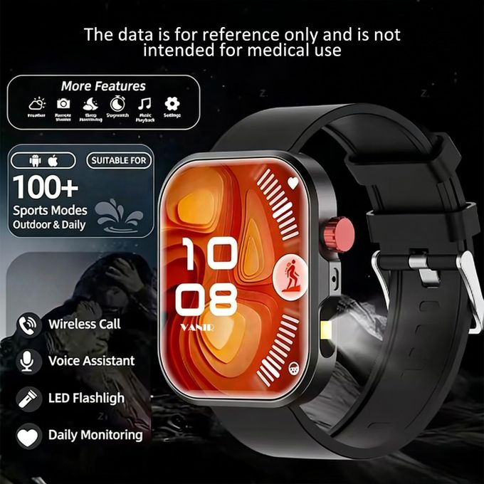 Vanir 2.19-Inch Hd Big Screen Smart Watch (Bluetooth Calling Edition) thumbnail 3
