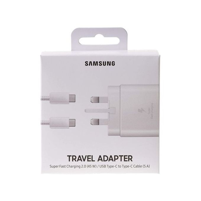 Samsung 45W Usb Type-C To Type-C Super Fast Original Charger (White) thumbnail 2