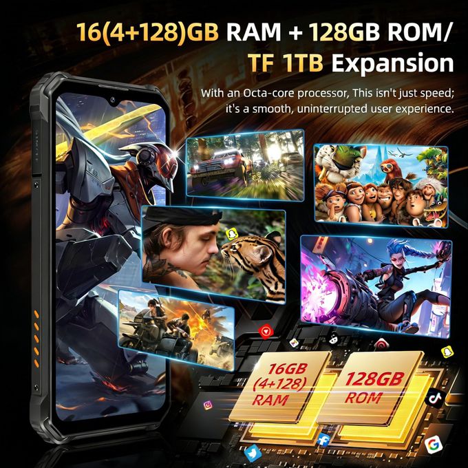 Oukitel Wp23Plus Rugged Smartphone (16Gb/128Gb, Orange) thumbnail 3