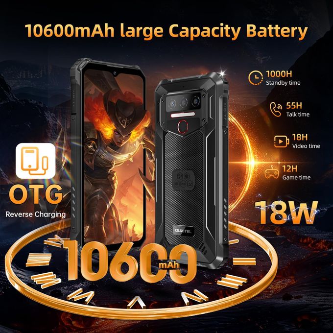 Oukitel Wp23Plus Rugged Smartphone (16Gb/128Gb, Orange) thumbnail 2