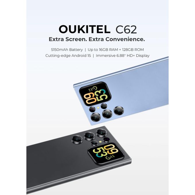 Oukitel C62 Dual Screen Smartphone (16Gb Ram/128Gb Rom) thumbnail 2