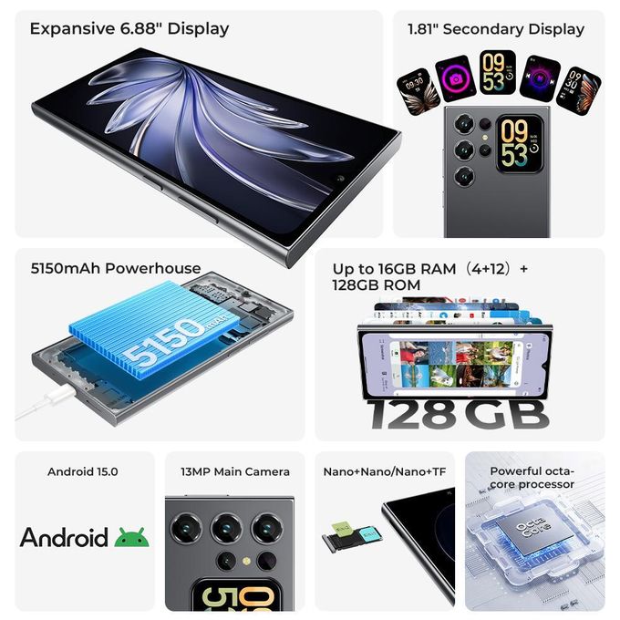 Oukitel C62 Dual Screen Smartphone (16Gb Ram/128Gb Rom) thumbnail 3