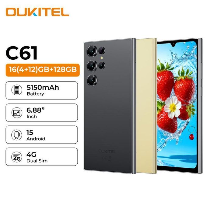 Oukitel C61 (16Gb Ram/128Gb Rom, Gold) thumbnail 4