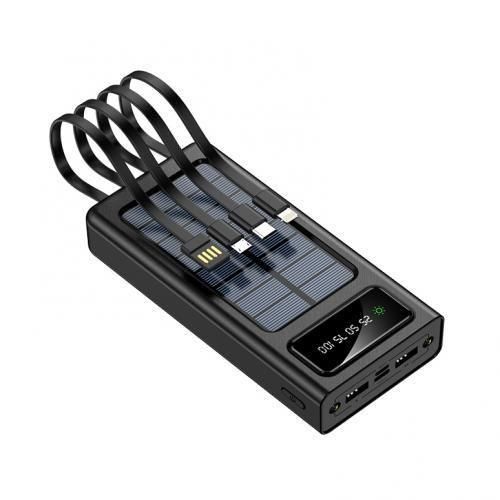 Huawei Fast Charge Portable Power Bank With 4 Charging Cables 20000Mah - Black (Y304