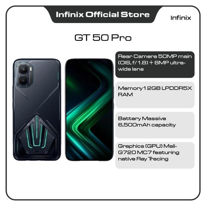 Infinix Gt 50 Pro, 512Gb, Black (Black Abyss)  Brand: Infinix
