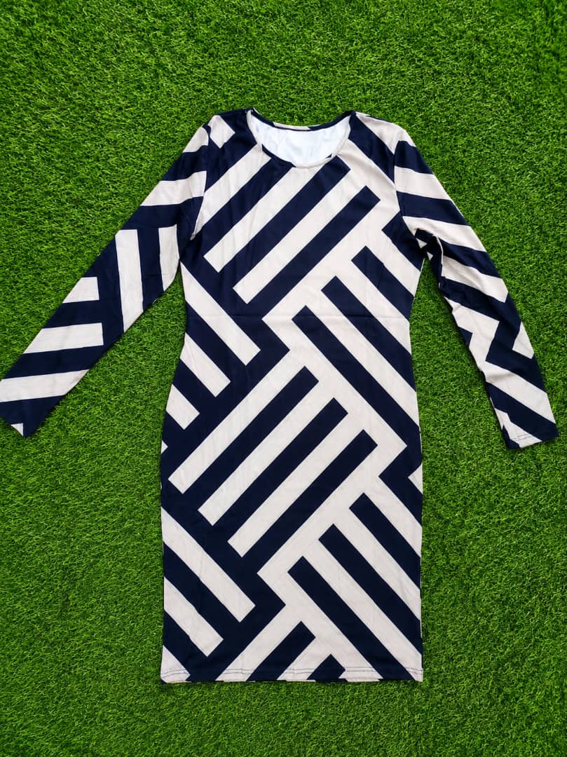 Women’s Black & White Marble Cami Bodycon Mini Dress