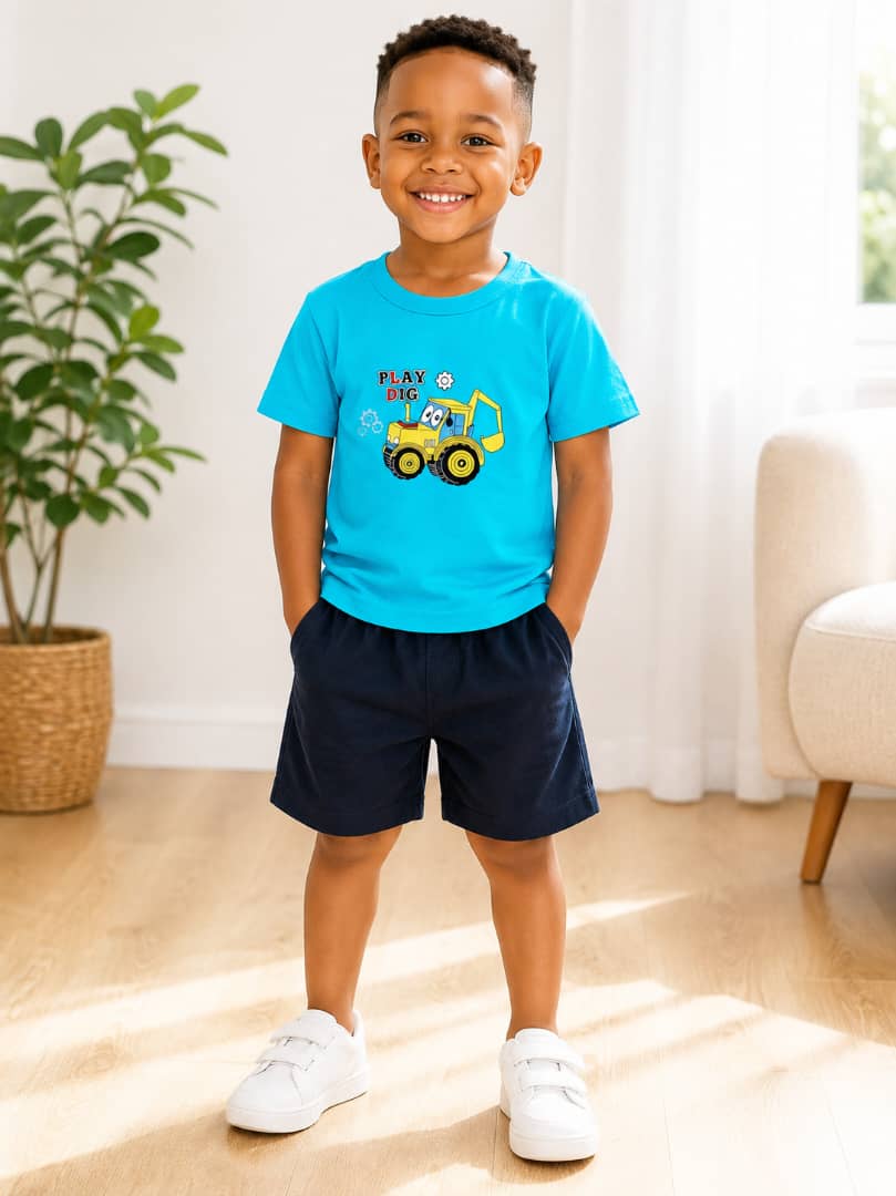 Kids’ Lightweight Cotton Summer Clothing Set thumbnail 2