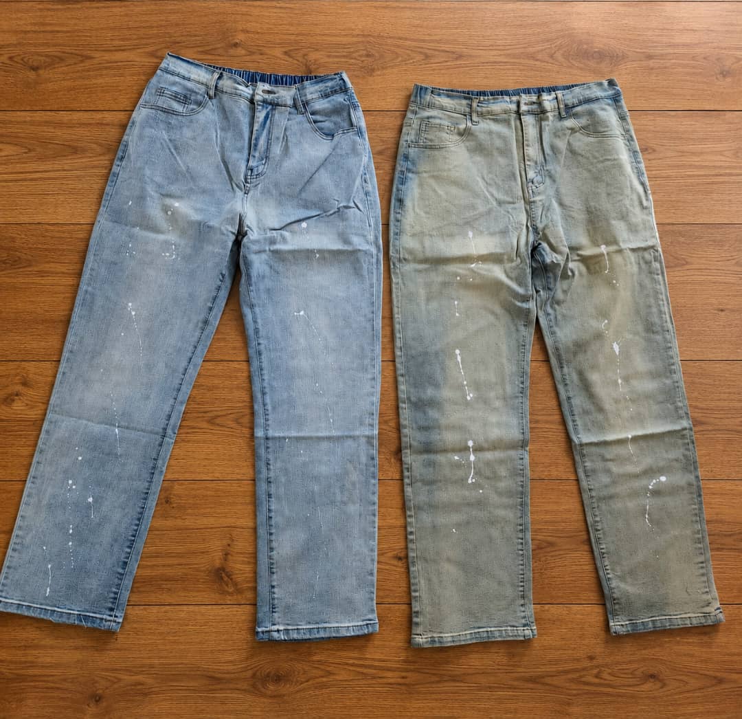 Men’s Casual Loose Fit Bleached Denim thumbnail 2