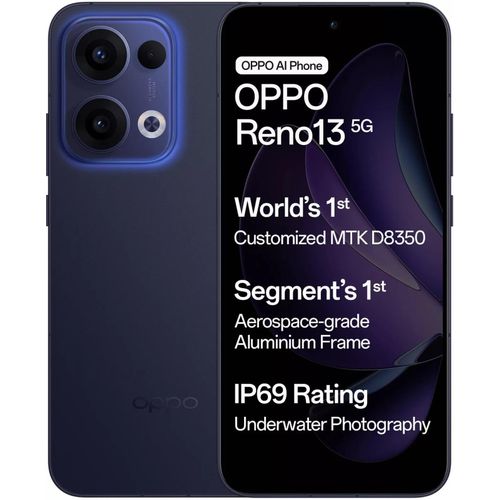 Oppo Reno 13 5G, 512Gb Rom, 12Gb Ram, Blue thumbnail 3