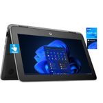 Hp Probook 11 Touch Laptop (Intel Pentium Quad Core, 4Gb Ram, 256Gb Ssd, Windows 11 Pro) + Mouse & Usb Light