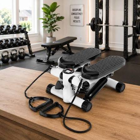 Sport Fitness Mini Stepper With Resistance Bands thumbnail 2