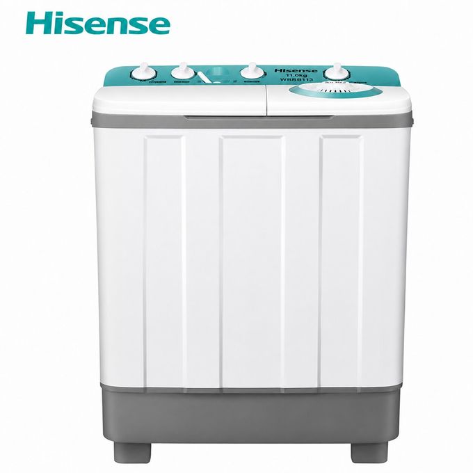 Hisense 11Kg Twin Tub Washing Machine (Wm Wsrb 113) - White/Green
