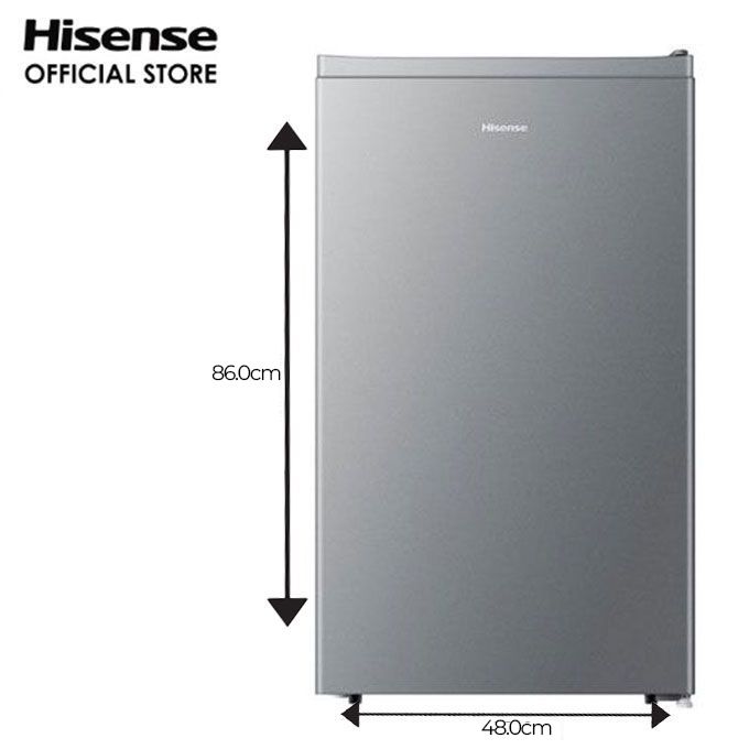 Hisense 90 Litres Single Door Refrigerator (Ref 093 Dr / Rr120D4Agn) - Silver thumbnail 2
