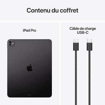 Apple Ipad Pro 13" M5 - 2Tb - With Wi-Fi+Cellular - ( 2025 Model ) - Space Black thumbnail 3