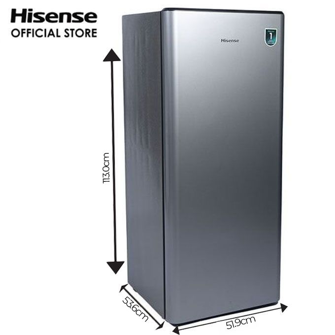 Hisense 150 Litres Single Door Fridge (Rs20S / Rr20S) - Silver thumbnail 2