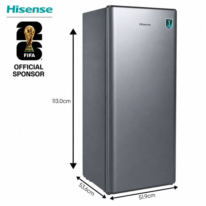 Hisense 150 Litres Single Door Fridge (Rs20S / Rr20S) - Silver