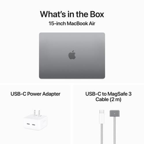: Apple Macbook Air 15" M3 - 15.3" Liquid Retina Display - 16Gb Unified Memory, 512Gb Ssd - Space Gray (2024 Model) thumbnail 4