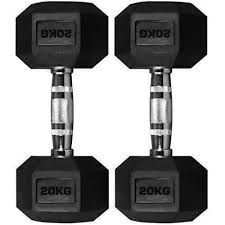 Hexagon Dumbbell Pair 20Kg (40Kg Total)