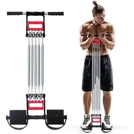 3-In-1 Spring Chest Expander & Hand Gripper Set