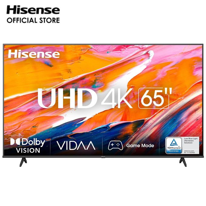 Hisense 65" Uhd 4K Smart Tv (65A7H Series) + Free Wall Bracket - Black