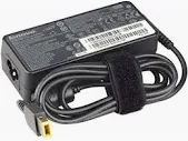 Lenovo Original Laptop Charger - 20V 65W Rectangular Usb Slim Tip / Square Power Adapter thumbnail 2
