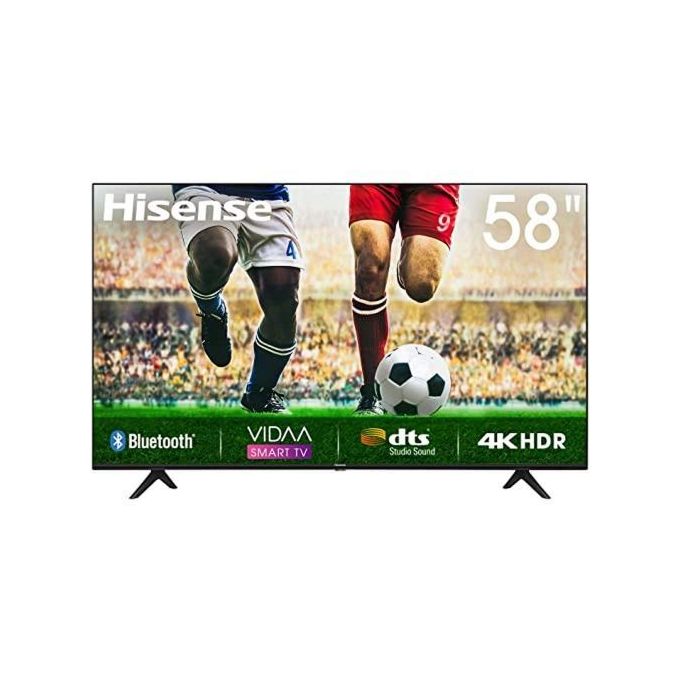 Hisense 58" Smart Uhd 4K Tv (With Netflix, Youtube & Dstv Now App) - Black