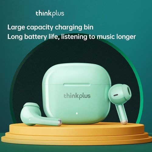 Lenovo Thinkplus Wireless Earbuds Lp40 Pro - Bluetooth 5.3 Tws Earphones - Black / White thumbnail 4