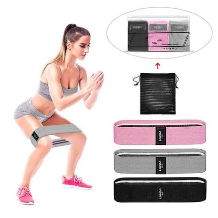 Non-Slip Fabric Yoga Resistance Band & Glute Booty Loop Band