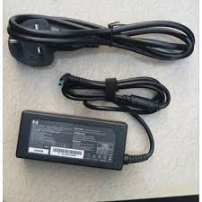 Hp Laptop Charger (Blue Pin / Blue Tip) With Power Cord