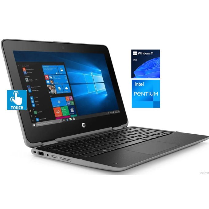 Hp Probook 11 Touch (Intel Pentium Quad Core, 4Gb Ram, 256Gb Ssd, Windows 11 Pro) + Mouse & Usb Keyboard Light thumbnail 2
