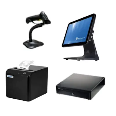 Hp Complete Pos System Bundle (With Receipt Printer, Barcode Scanner, And Pre-Installed Pos Software) thumbnail 2