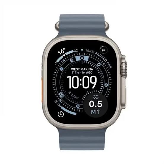 Apple Watch Ultra 3 Gps + Cellular (49Mm, Natural Titanium Case, Blue Ocean Band) thumbnail 2