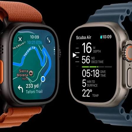 Apple Watch Ultra 3 Gps + Cellular (49Mm, Natural Titanium Case, Blue Ocean Band) thumbnail 4